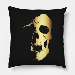 Gold Skull Pillow