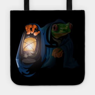 Frog with a lantern Tote