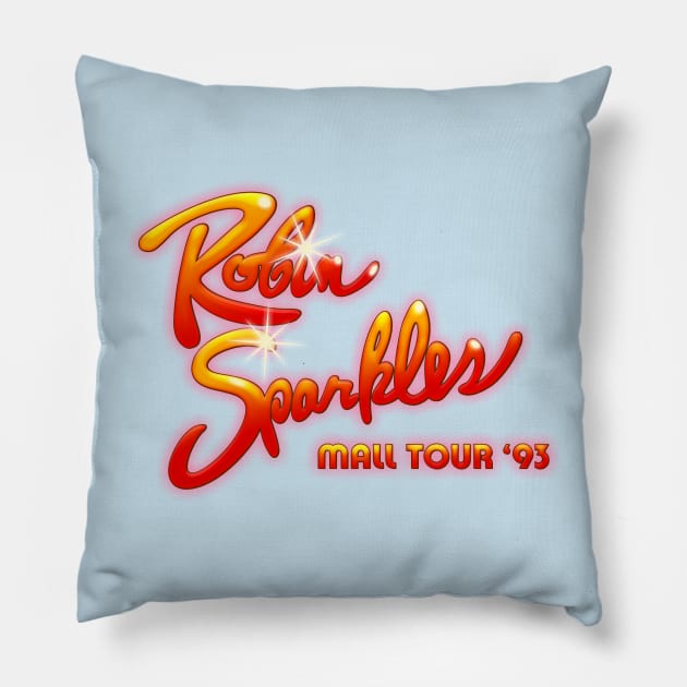 HIMYM - Robin Sparkles Mall Tour '93 Pillow by BadCatDesigns