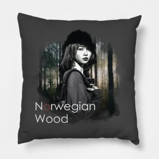 Asian Girl Norwegian Wood Haruki Murakami Pillow