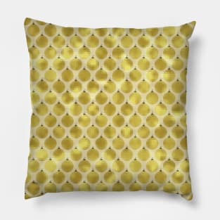 GOLD Christmas Ornaments Pillow