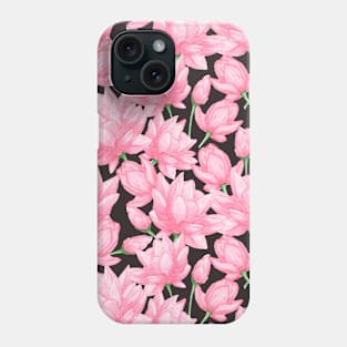 Pink Lotus Pattern Phone Case