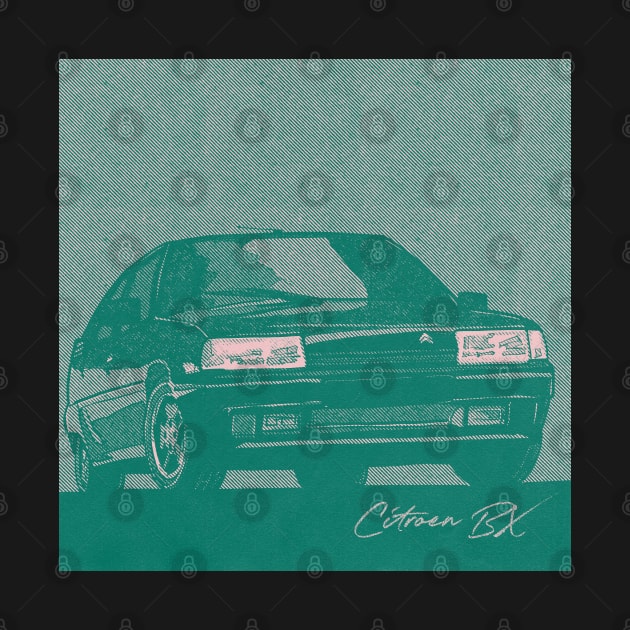 Citroën BX ----1980s Aesthetic Art Print Design by unknown_pleasures