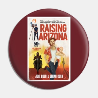 Raising Arizona alternative movie poster - Coen Brothers - pulp book cover Pin