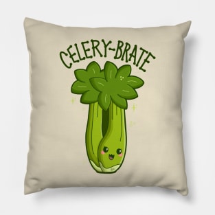 “Celery-Brate” Celebrating Celery Pillow