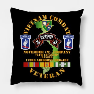 Vietnam Combat Veteran w  N Co 75th Inf Ranger - 173rd Abn Bde Pillow