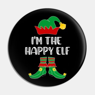 I'm The Happy Elf Matching Family Group Christmas Pin