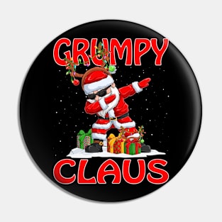 Grumpy Santa Claus Reindeer Christmas Matching Costume Pin