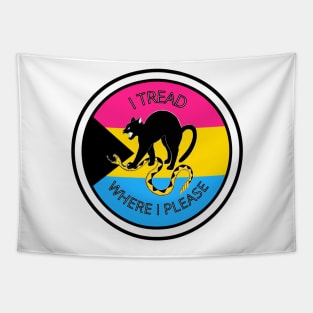 I Tread Where I Please - Demi Pansexual Tapestry