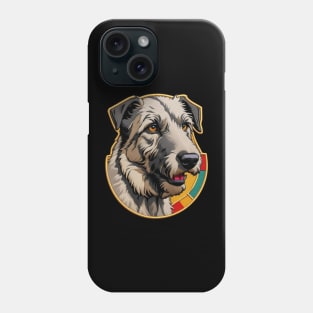 Irish Wolfhound Embroidered Patch Phone Case