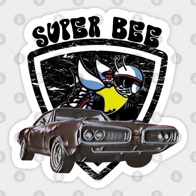 Super Bee Muscle Car Dodge Super Bee Sticker Teepublic