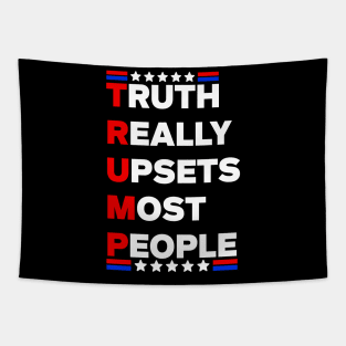 Truth Really Upsets Most People Usa Trump 2024 Tapestry