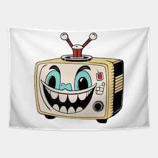 Crazy cartoon tv Tapestry