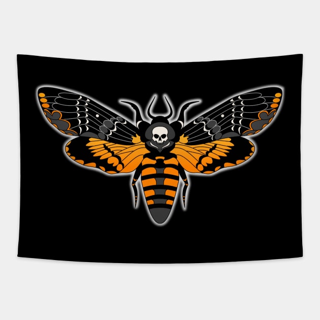 Silence of the Lambs Moth Tapestry by RavenWake