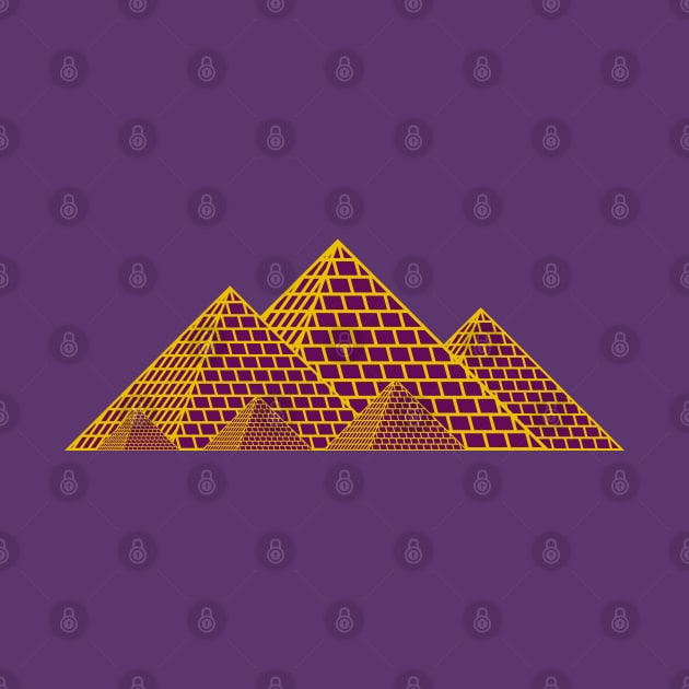 Pyramids of Egypt (purple) by PabloDeChenez