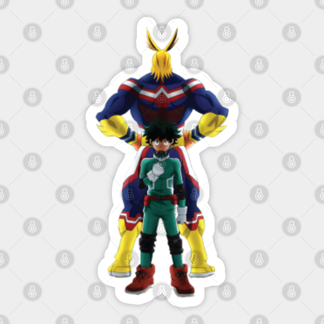 Deku All Might My Hero Academia Sticker Teepublic