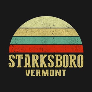 STARKSBORO VERMONT Vintage Retro Sunset T-Shirt