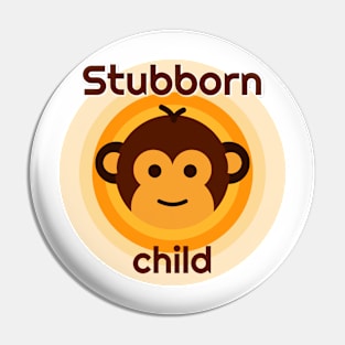 Stubborn child Monkey'Shop Pin