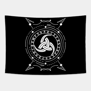 Triple Horn of Odin | Norse Pagan Symbol Tapestry