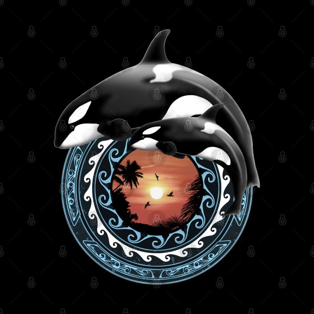 Orca Killerwhales by NicGrayTees