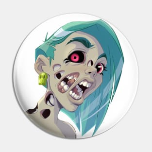 Zombie girl Pin