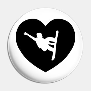 Snowboarding Love | I Heart... Pin