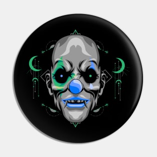 clown face Pin