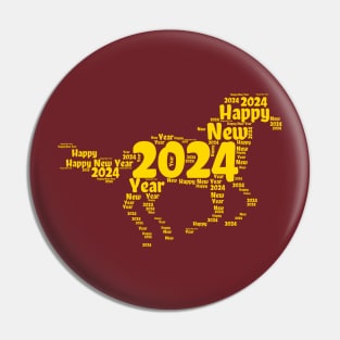 Happy New Year 2024 Pin