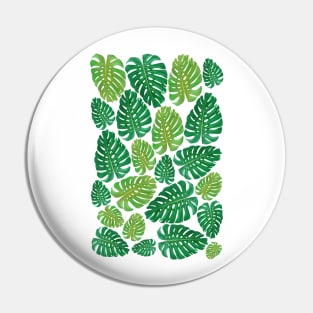 Monstera leafs pattern design Pin