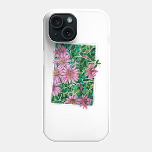 Coneflowers in a Frame Phone Case