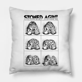 Stoned Agin! Halftone Design Pillow