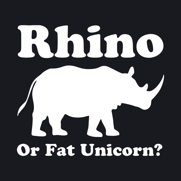 Rhino Or Fat Unicorn New Mens Unisex Fit Funny Cotton Unicorn by huepham613