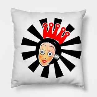 queen girl with red crown Pillow
