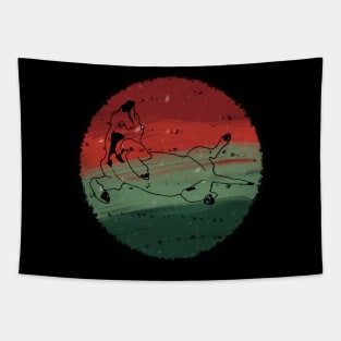 Christmas Orb - Laying dog Jacky Tapestry