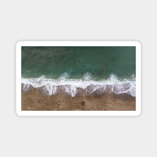 Beautiful Sea Waves Aerial View Magnet