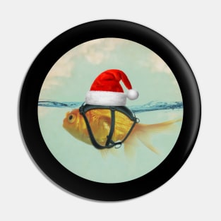 Christmas Goldfish Pin