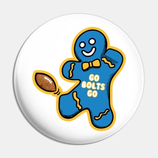 LA Chargers Gingerbread Man Pin