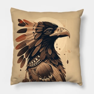 Native American Crow Pillow