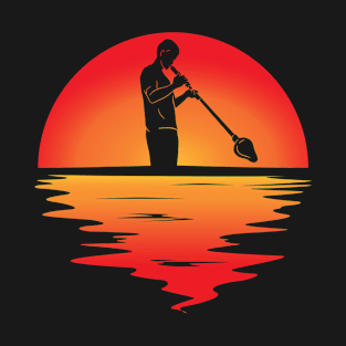 Glassblower Retro Sunset - Glass Blowing Glassblower T-Shirt