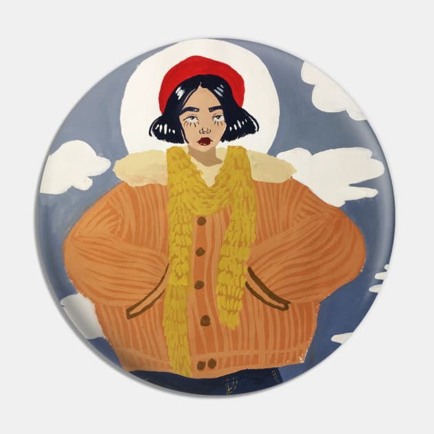 Autumn girl Pin by SosiCreatesArt