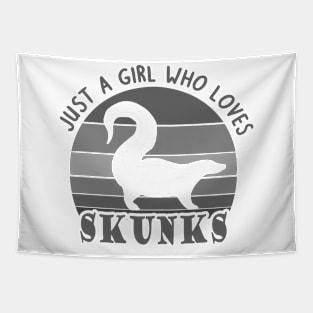 Skunk love girls trash eat women joke Tapestry