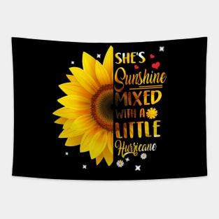 Cute Sunflower Graphic Letter Print Tapestry