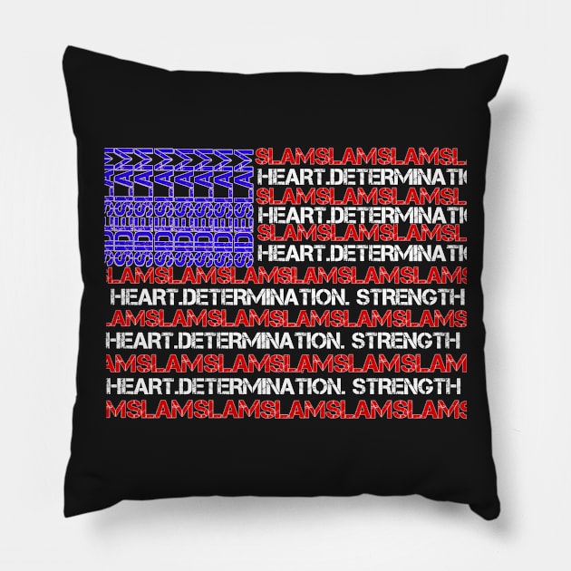 SideSlam USA Pillow by TankByDesign