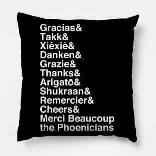 Thanking Around the World (Light) Pillow