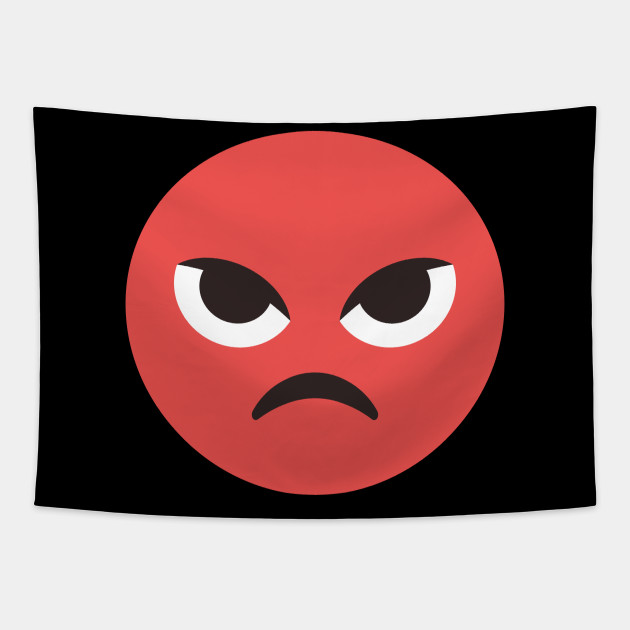 Red Angry Face - Angry Face - Tapestry | TeePublic Red Angry Face - Angry Face - Tapestry | TeePublic