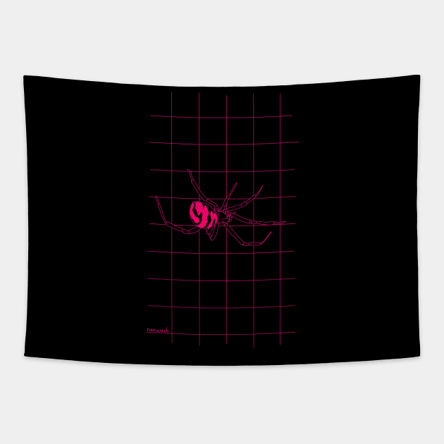 Pink widow Tapestry by Namwuob