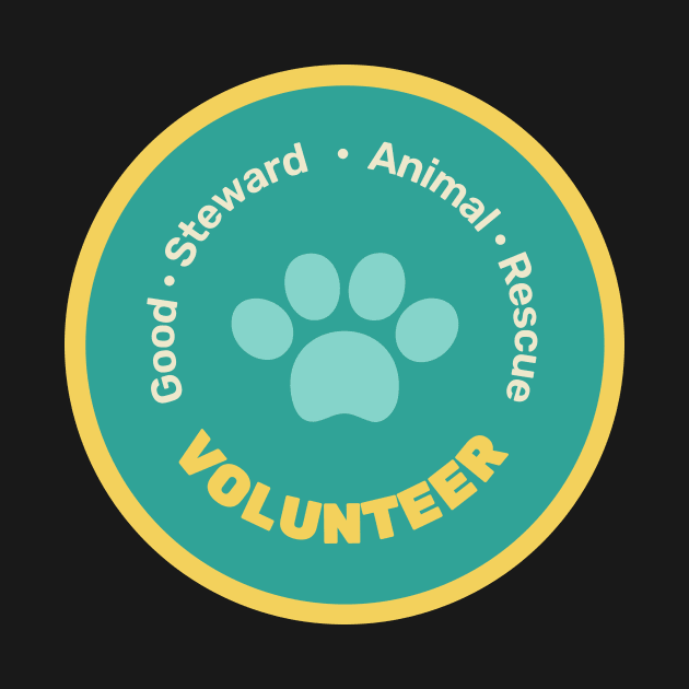 Good Steward Animal Rescue Volunteer by Lasso Print