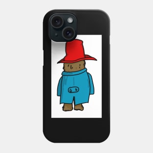 Bear in Hat (from behind) Phone Case