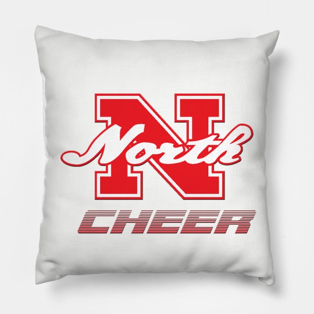 North Attleboro Cheer gradient Pillow by ArmChairQBGraphics