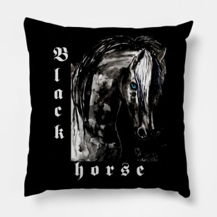 black horse Pillow